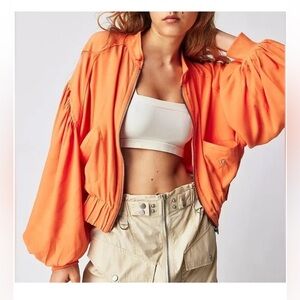 Free People On Pointe Bomber Jacket Size M